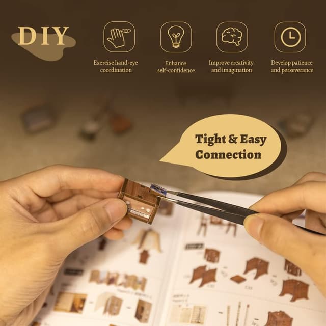 Thumbnail 4 de CUTEBEE Book Nook Kit DIY Miniature House