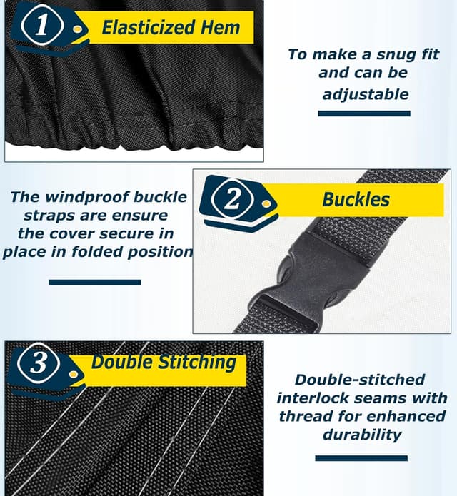 Detalle de OUTTDID Push Lawn Mower Cover 600D