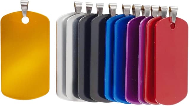 Thumbnail 6 de NanTun Rectangle Aluminium Dog Tags 12-Pack