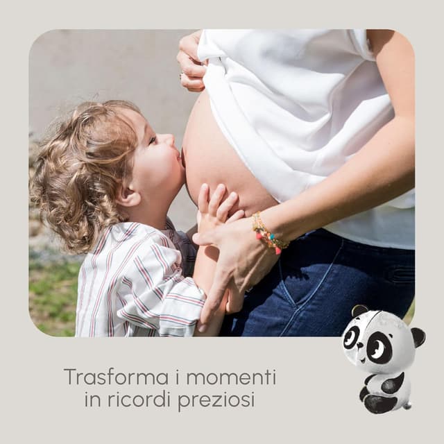 Detalle 2 de Tiny Love Kit Calco Pancia Gravidanza 3D: set fai-da-te in gesso per ricordo baby shower