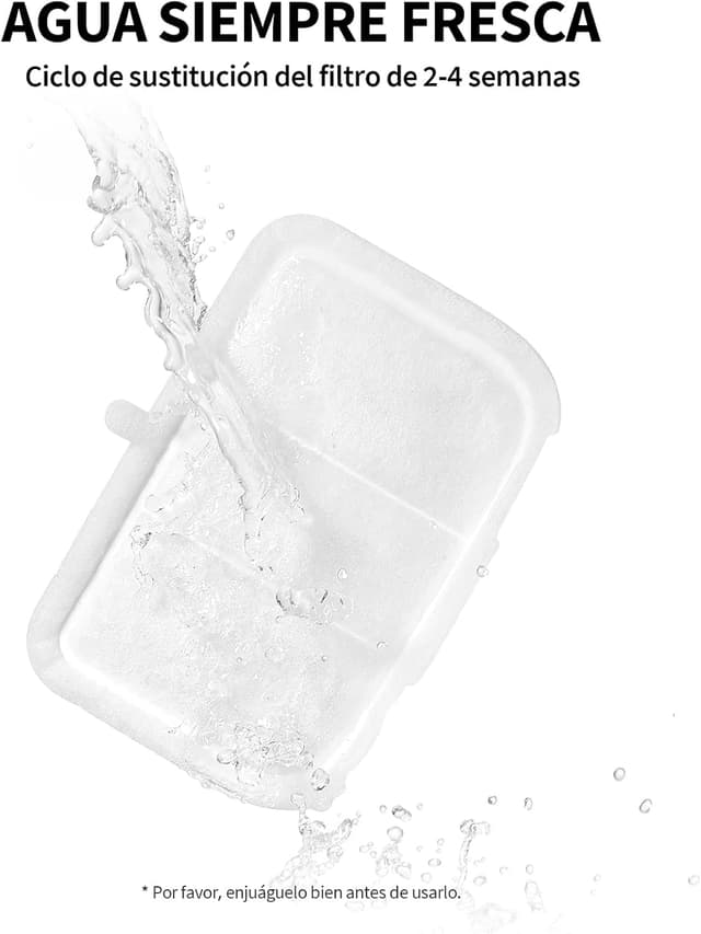 Detalle 2 de PETKIT Filtro para Fuente de Gatos 5 Piezas EVERSWEET MAX