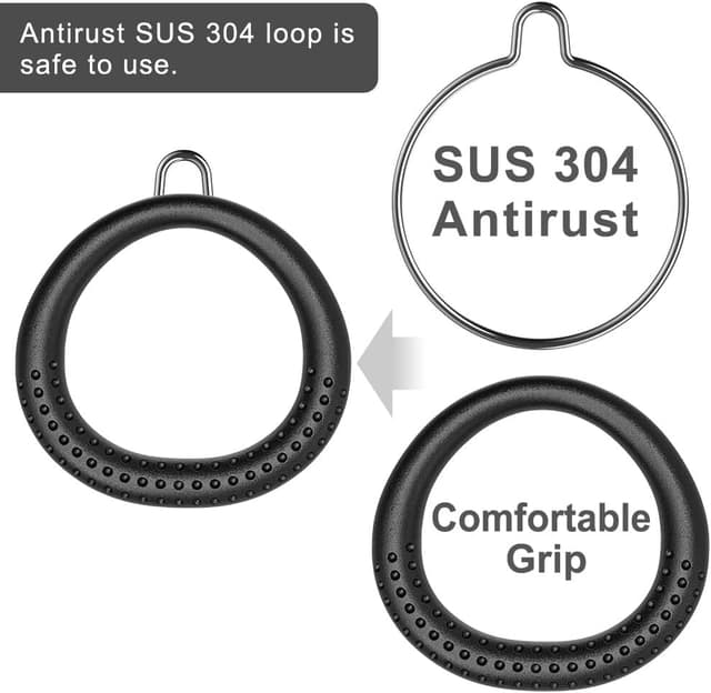 Detalle 2 de BeneLabel Runde Turnringe Turnringe 2er Set