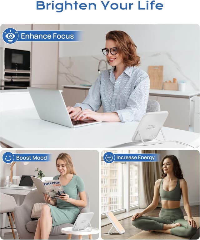 Thumbnail 6 de SAD Lamp 10,000 lux light therapy lamp