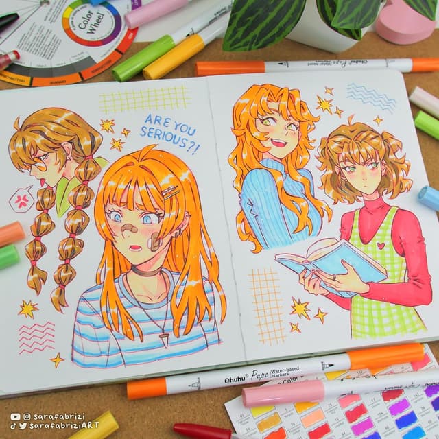 Thumbnail 6 de Ohuhu Pennarelli 60 colori Brush + Fineliner 🎨