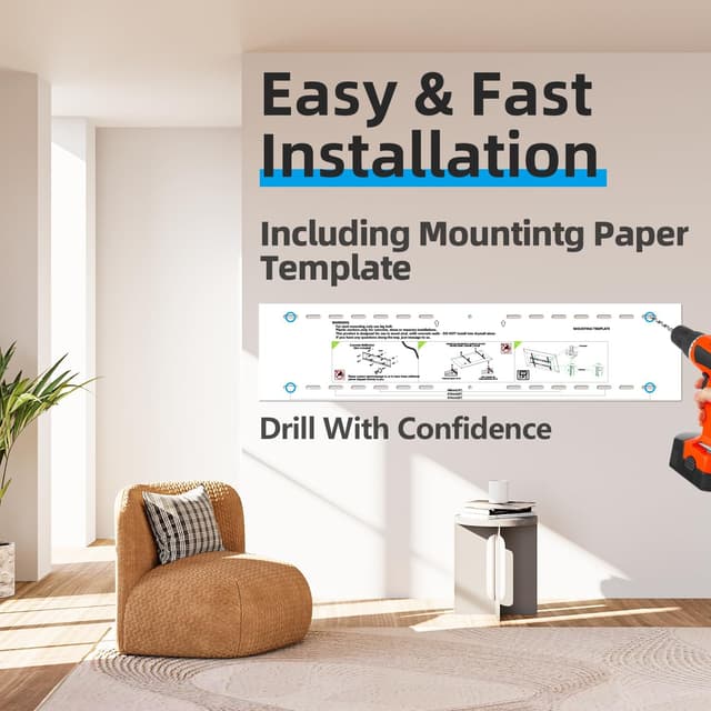 Thumbnail 6 de 85 86 98 100 inch Heavy-Duty Ultra Slim Fixed TV Wall Mount (up to 220 lbs, up to 900x600mm VESA, low-profile)