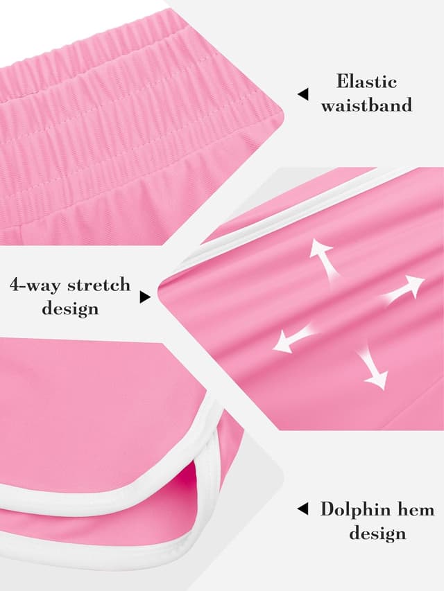 Detalle 2 de Girls soccer shorts 4-pack, 82% polyamide