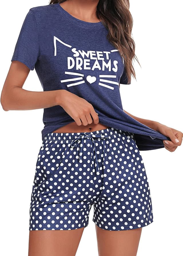 Thumbnail 5 de Uniexcosm Schlafanzug Damen Kurz Baumwolle