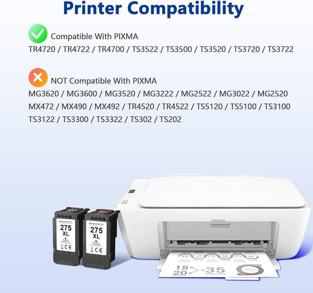Detalle 2 de PG-275 Black Ink Cartridge 450 pages