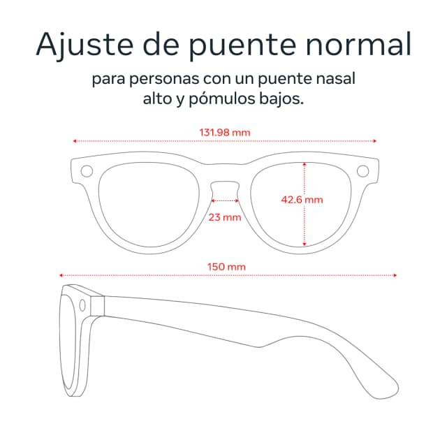 Detalle 2 de Ray-Ban Meta Headliner negras: gafas de sol inteligentes con cámara de 12 MP y lentes polarizadas