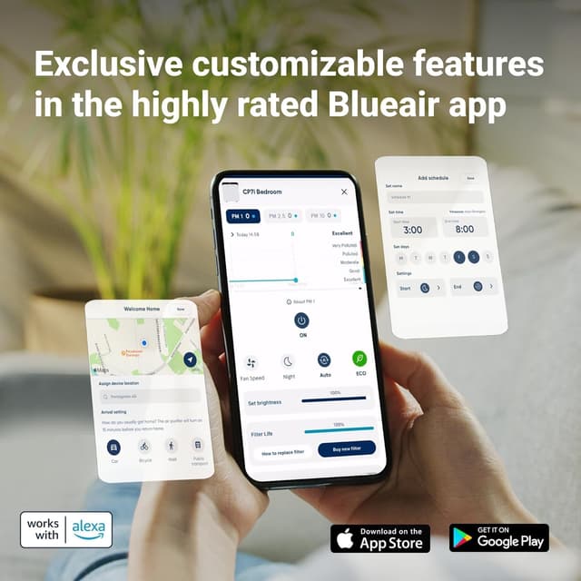 Thumbnail 6 de Blueair Classic Pro CP7i : purificateur d’air Premium pour pièces jusqu’à 131 m²