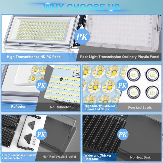 Thumbnail 4 de TASINUO LED Strahler Außen 100W