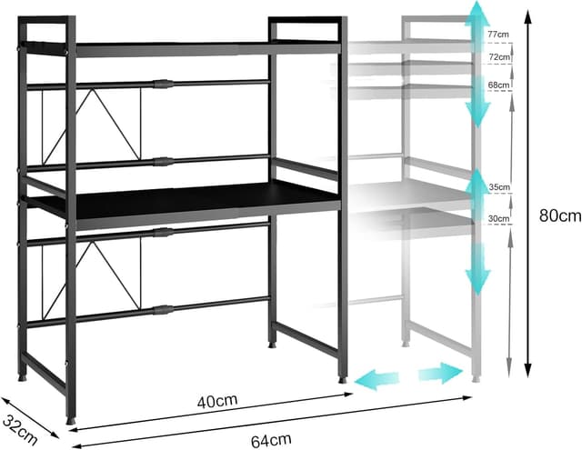 Thumbnail 2 de Mointal estantería expandible para microondas