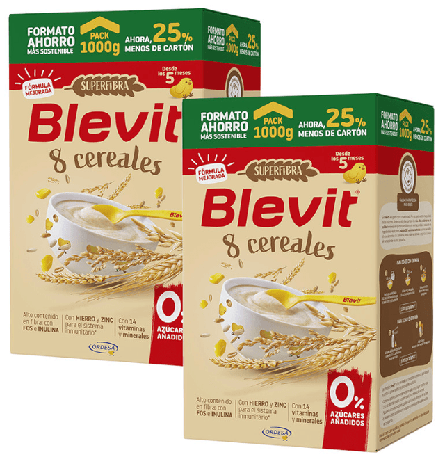 Imagen de Blevit Superfibra 2x1000 g — Papilla 8 cereales +5 meses en OfertitasTOP
