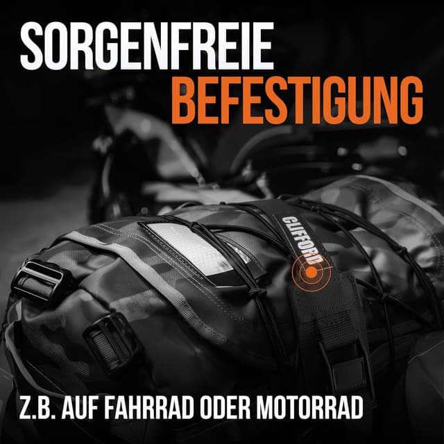 Detalle de CLIFFORD Spanngurte mit Schutzpolster – Zurrgurte 25 mm, 0,5–5,5 m, EN12195-2 (500 kg Umreifung / 250 kg Geradezug)