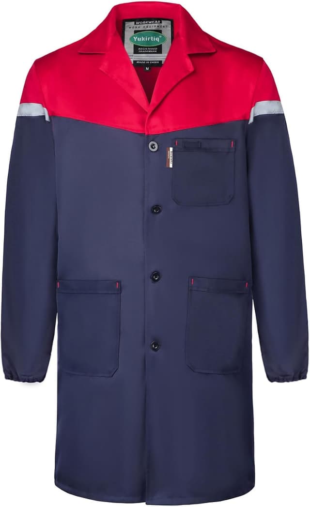 Thumbnail 5 de Yukirtiq Mens Warehouse Work Coat Scrubs Overall Coat