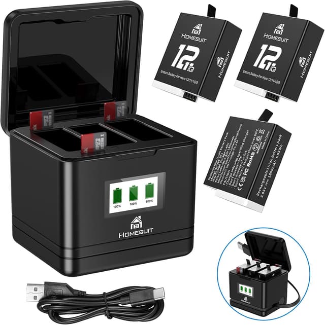 Imagen de Homesuit Hero 12 1800mAh battery kit for GoPro en OfertitasTOP