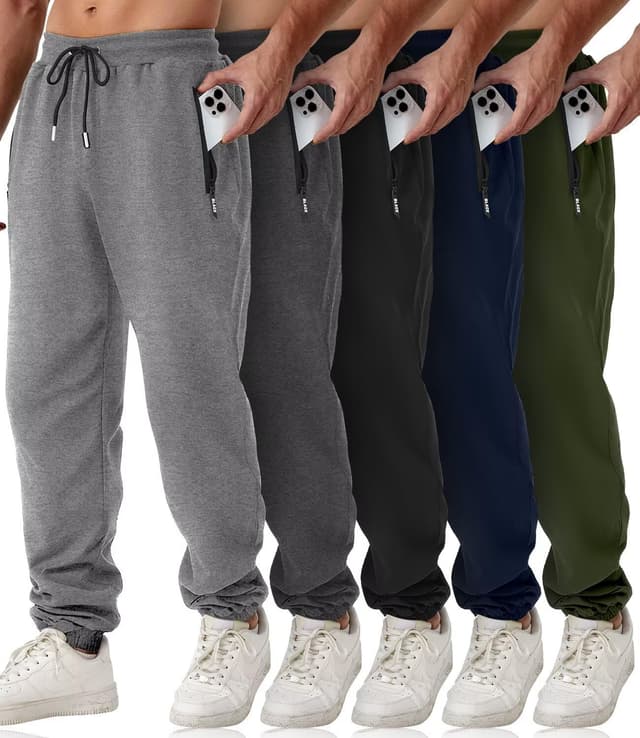 Detalle de OZYJD Mens Sweatpants 5-Pack Athletic Joggers