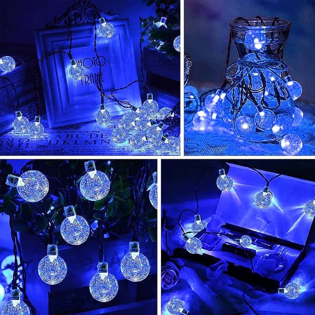 Thumbnail 4 de Guirnalda de luces solares impermeables para exteriores, 50 luces 🌟