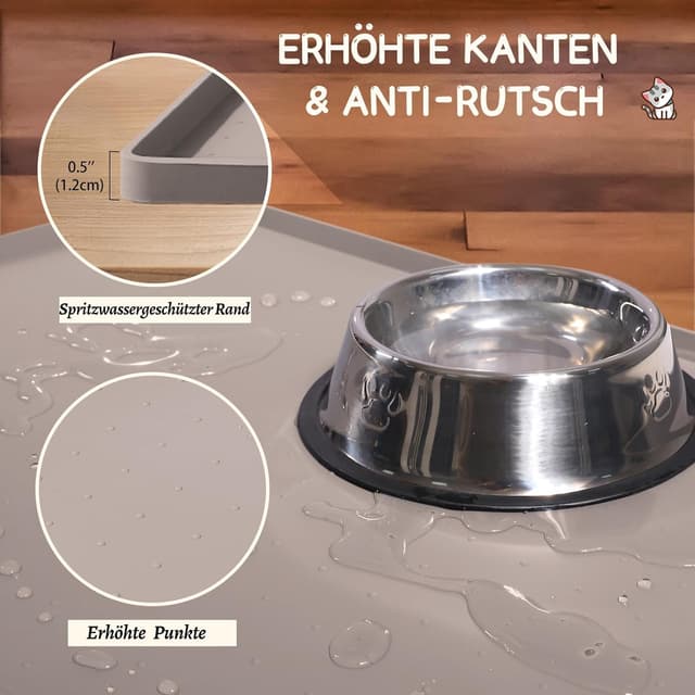 Thumbnail 2 de MateeyLife Napfunterlage 45 x 30 cm 🐾