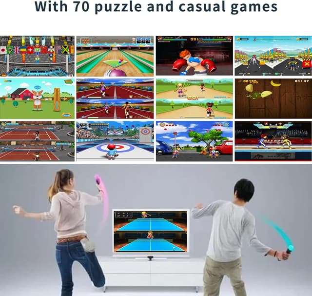 Detalle de YRPRSODF Console de jeu rétro pour enfants et adultes avec 100 jeux et 17 jeux AR