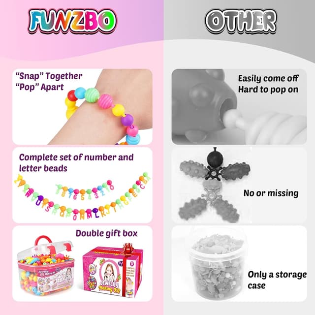 Thumbnail 5 de FUNZBO 520+ Snap Pop Beads jewelry kit