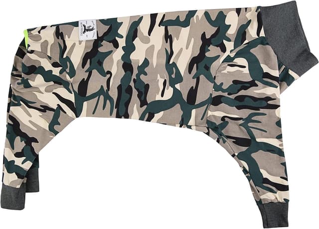 Detalle 2 de Lightweight Cotton Dog Pajamas Jumpsuit for Medium & Large Dogs (Anti-Hair Recovery Onesie)