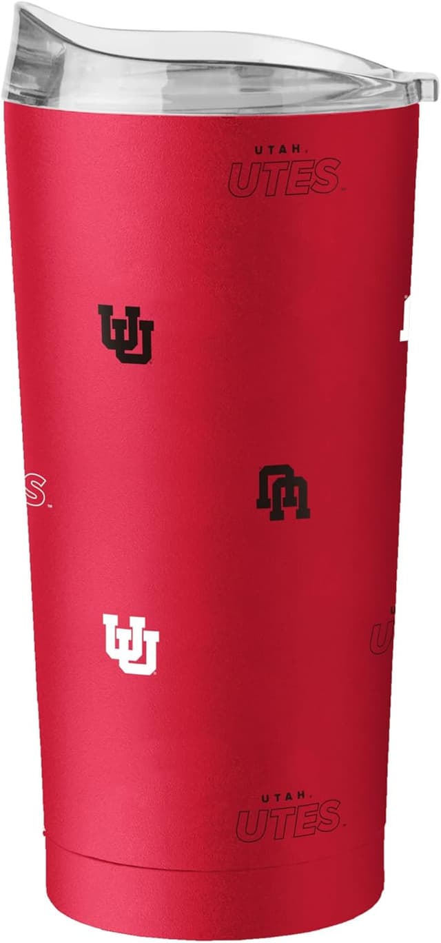 Detalle de Logo Brands NCAA Native Icons 20 oz Stainless Steel Tumbler (Double-Wall Vacuum Insulated)