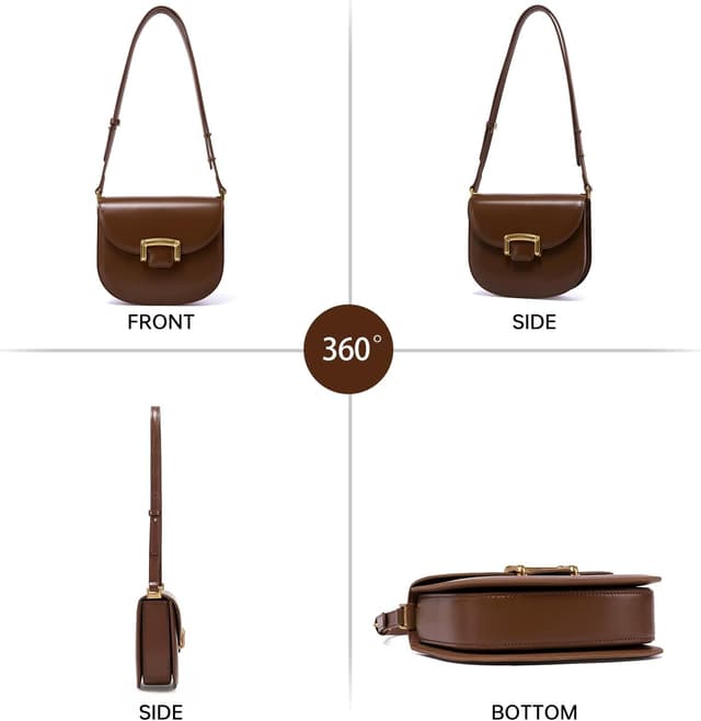 Detalle 2 de LA'FESTIN Kleine Umhängetasche Spaltleder