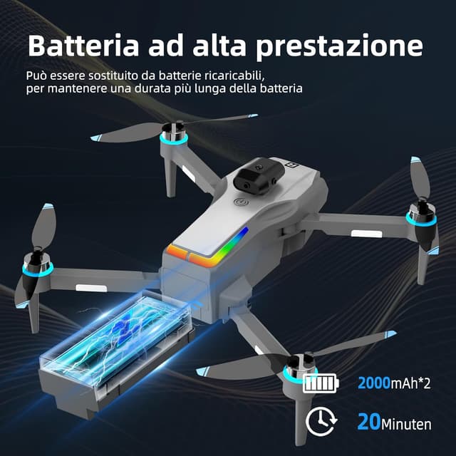 Detalle 2 de Drohne mit Kamera 4K faltbar