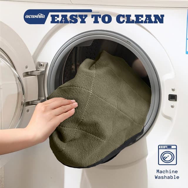 Detalle de ACUSHLA Haustier Decke Camping 100 x 70 cm – faltbar, wasserdicht, mit Tasche