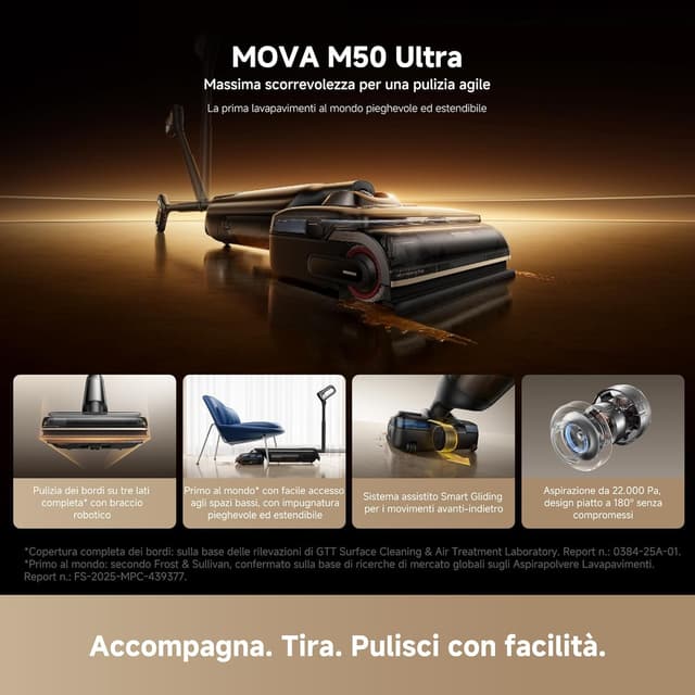Detalle 2 de MOVA M50 Ultra Aspirapolvere