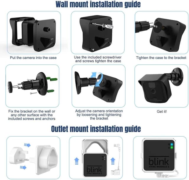 Detalle de Blink Camera Mount & Sync Module Wall Mount (plastic cover/mount) for Blink Outdoor/Indoor systems