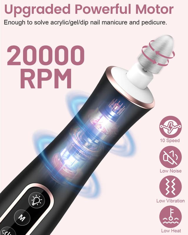 Detalle 2 de Nagelfeile Elektrisch 10-in-1 Set