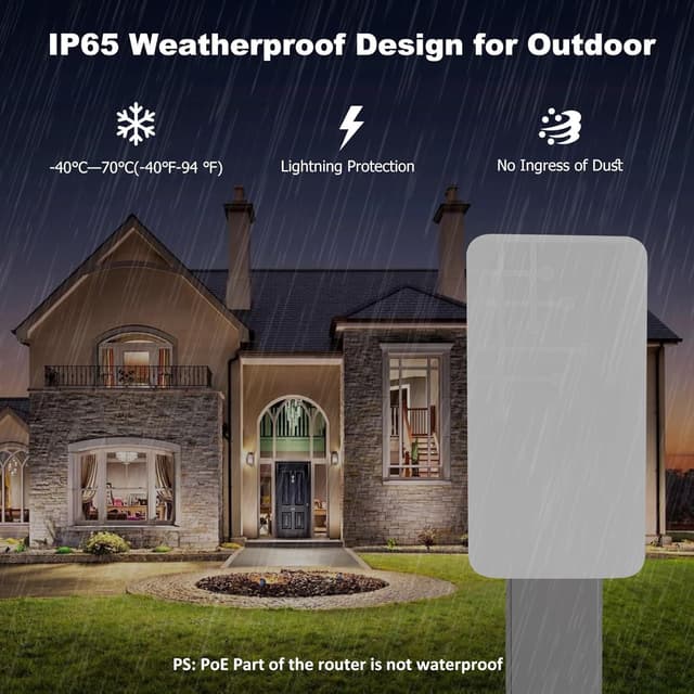 Detalle 2 de MEETOWN 300Mbps ripetitore WiFi outdoor