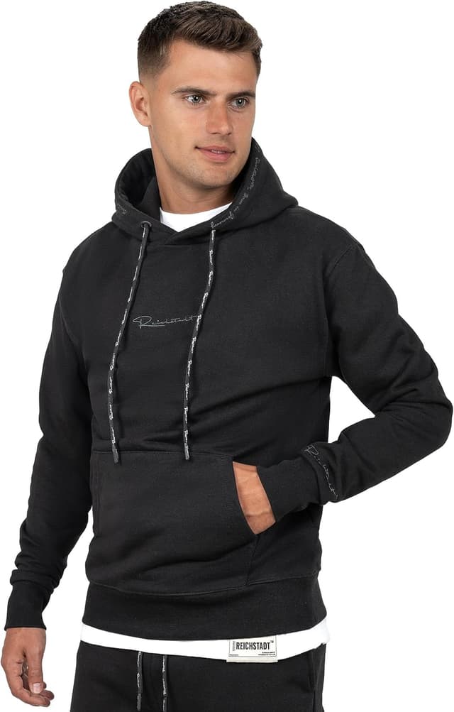 Detalle de Reichstadt sweat à capuche homme en coton 100% à coupe moderne
