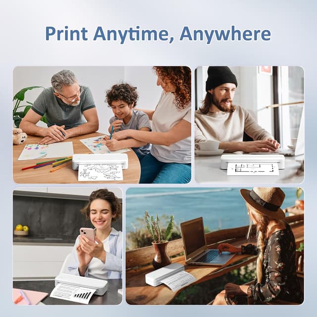 Thumbnail 5 de Gloryang Inkless Portable Printer for Travel