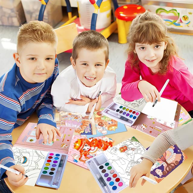 Thumbnail 5 de Aannanl Libro da Colorare con Acqua 24 pagine