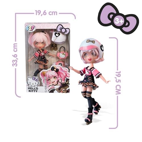 Detalle 2 de 4SF Hello Kitty Golden Diva Roller, muñeca 19,5 cm