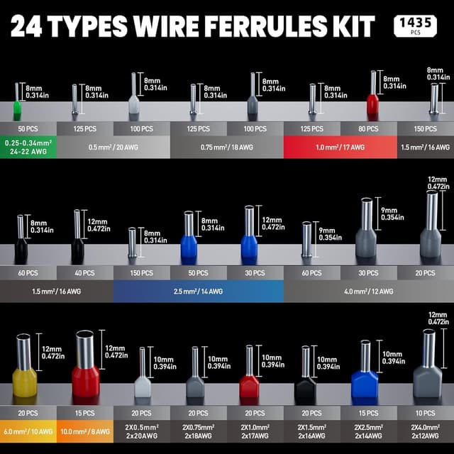 Thumbnail 1 de PEBA Kit Crimpadora 0,08-10,0 mm² alicates crimpado