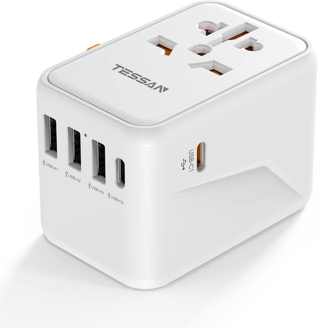 Thumbnail 6 de TESSAN Universal Travel Adapter 140W with USB-C ports 🔌