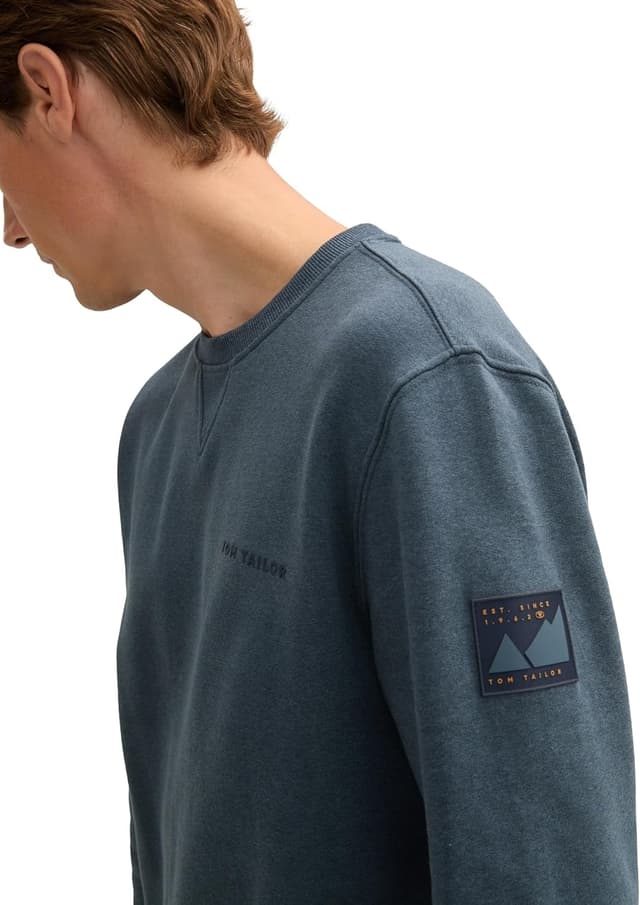 Detalle 2 de Maglia da tuta uomo Tom Tailor 1044007 in felpa girocollo