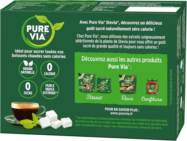 Thumbnail 1 de Pure Via StĂ©via 65 morceaux đŹ