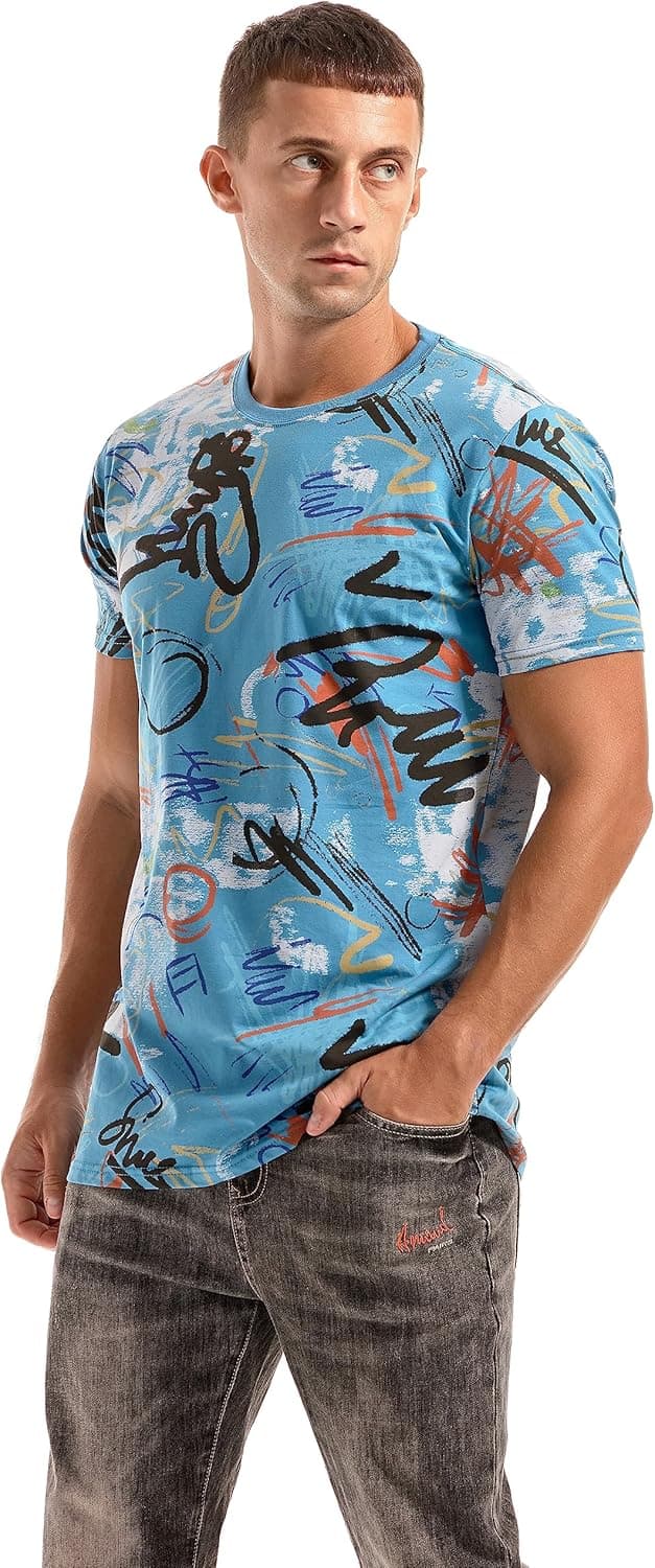 Detalle de RONOMO T-Shirt Herren 95% Baumwolle