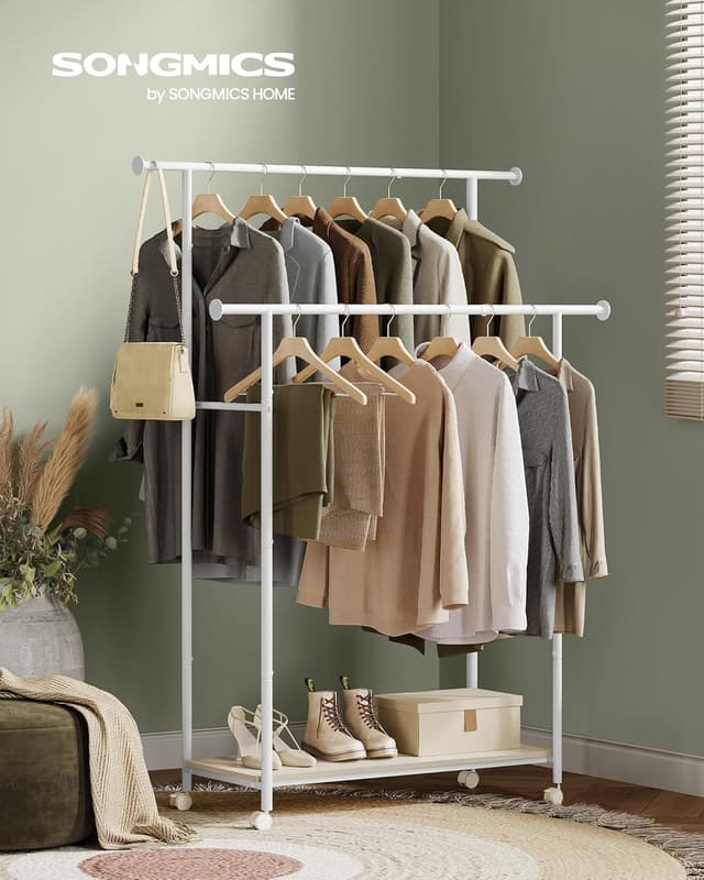 Detalle 2 de SONGMICS HSR152W01 doppio appendiabiti 98,5 cm