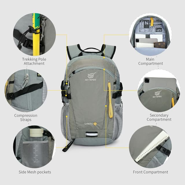 Detalle 2 de SKYSPER Small Hiking Backpack 20L