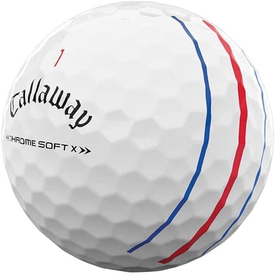 Detalle 2 de Callaway Chrome Soft X Golf Balls (Triple Track, Yellow) for high-speed spin and control