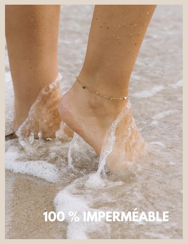 Thumbnail 4 de GD GOOD.designs Chaîne de pied à l’infini avec plaque ou pendentif (pièces en or)