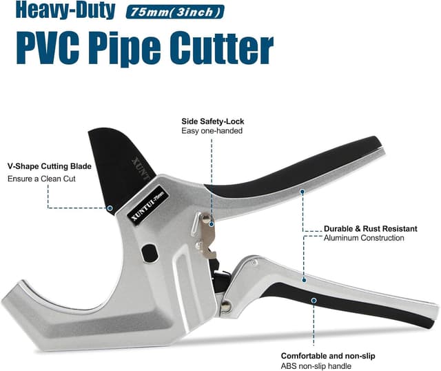 Thumbnail 3 de Professional PVC Pipe Cutter 2.5 inch (75mm) 📏