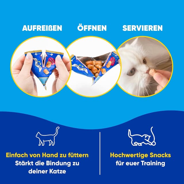 Detalle 2 de INABA Churu Fun Bites Katzenleckerlies mit 35% Huhn & Thunfisch, ohne Getreide & ohne Zucker – 96 g