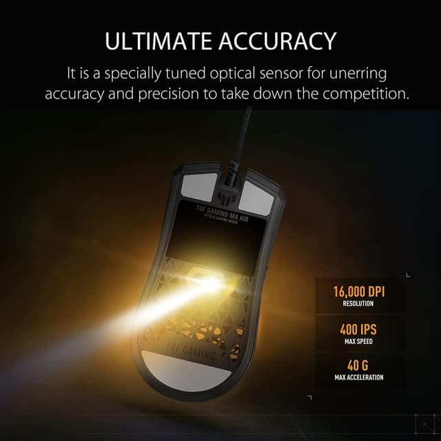 Detalle 1 de ASUS P307 TUF Gaming M4 Air Ratón Ligero Gaming 47 g